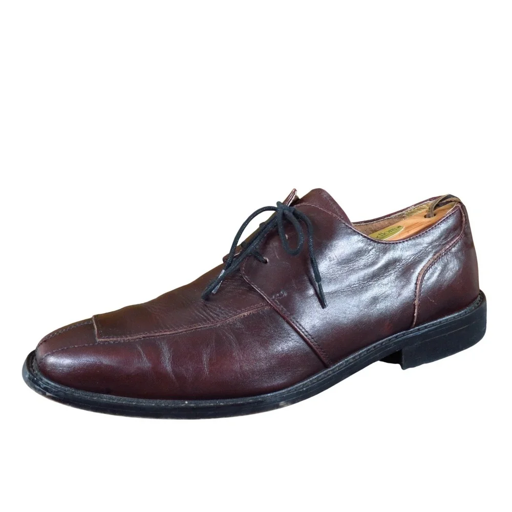 Florsheim Broxton Mens Derby Shoes Size 11.5 D Formal Dress Burgundy‎ Leather